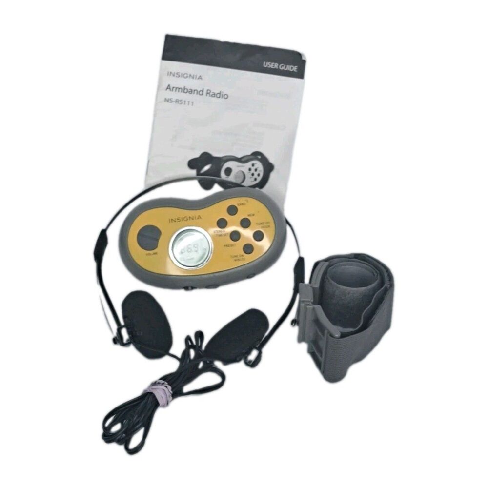 Insignia Ns-r5111 Sport Radio Digital Am Fm Portable Armband Headphones Tested